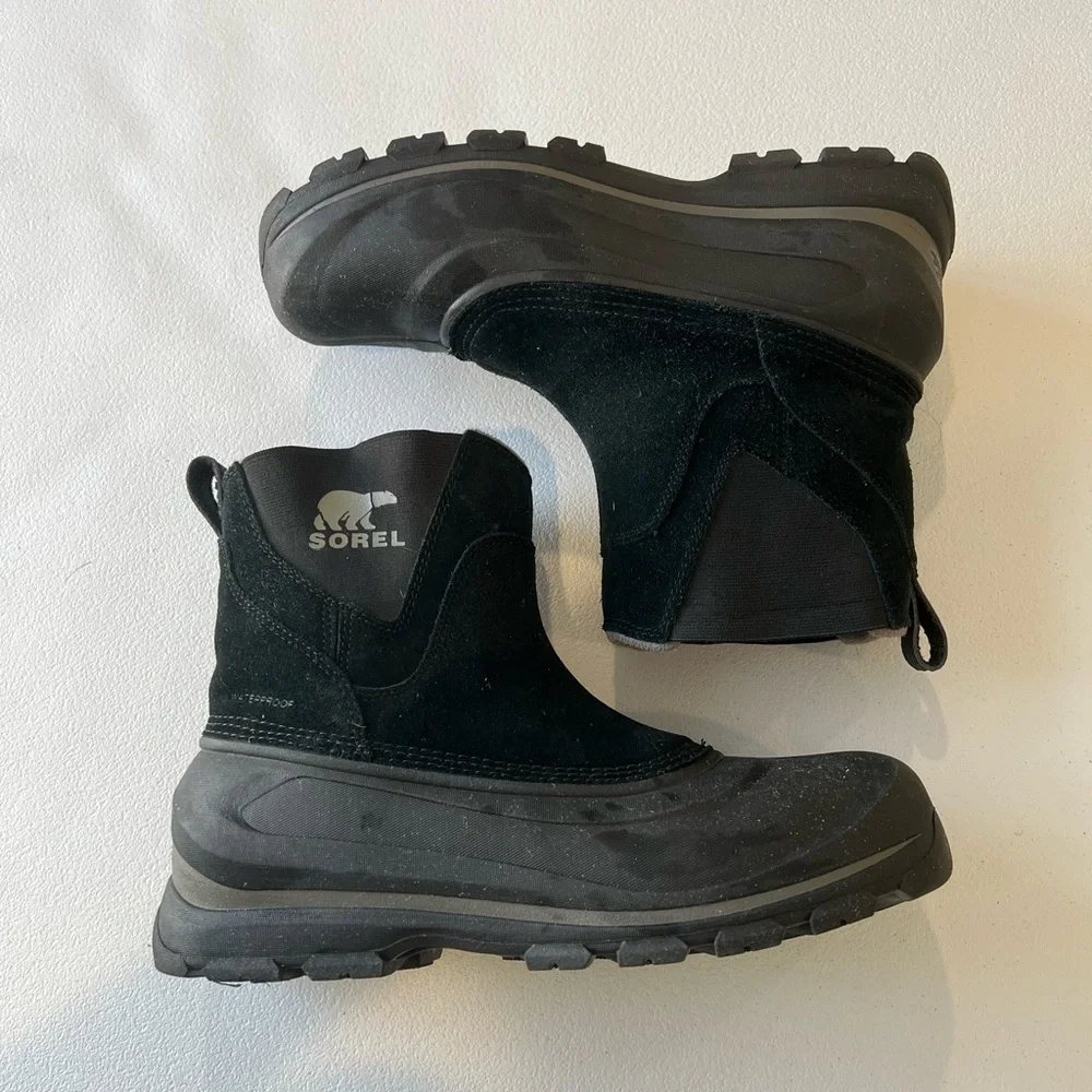SOREL Men's Buxton Pull On Winter Boot suede and textile upper 10